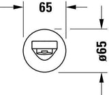 DURAVIT Wanneneinlauf Tulum by Starck 171 mm Chrom – Aufputz mit Strahlregler