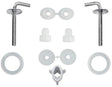 DURAVIT Scharnier-Set für WC-Sitz ohne Absenkautomatik, Edelstahl, 0061140000
