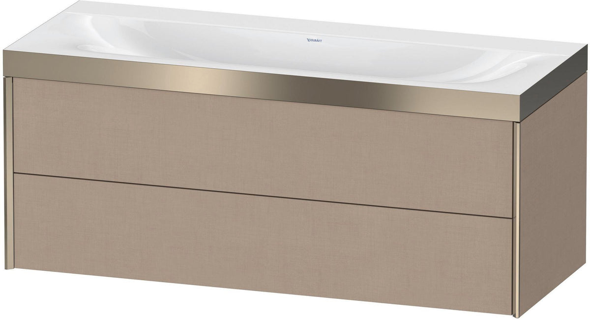 DURAVIT XViu c-bonded Waschtischunterbauset 1200 mm wandhängend mit 2 Schubkästen