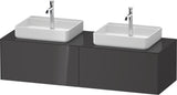 DURAVIT White Tulip Waschtischunterbau 1600 mm wandhängend, 2 Auszüge, weiß seidenmatt