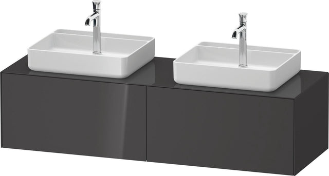 Duravit White Tulip Waschtischunterbau 1600 mm von Philippe Starck – wandhängend, mit Tip-On-Technik und LED-Innenbeleuchtung