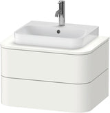 DURAVIT Happy D.2 Konsolenwaschtischunterbau wandhängend 650 mm, 2 Schubkästen, weiß Hochglanz