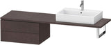 DURAVIT L-Cube Unterschrank 720 mm, 2 Schubkästen, weiß matt, wandhängend