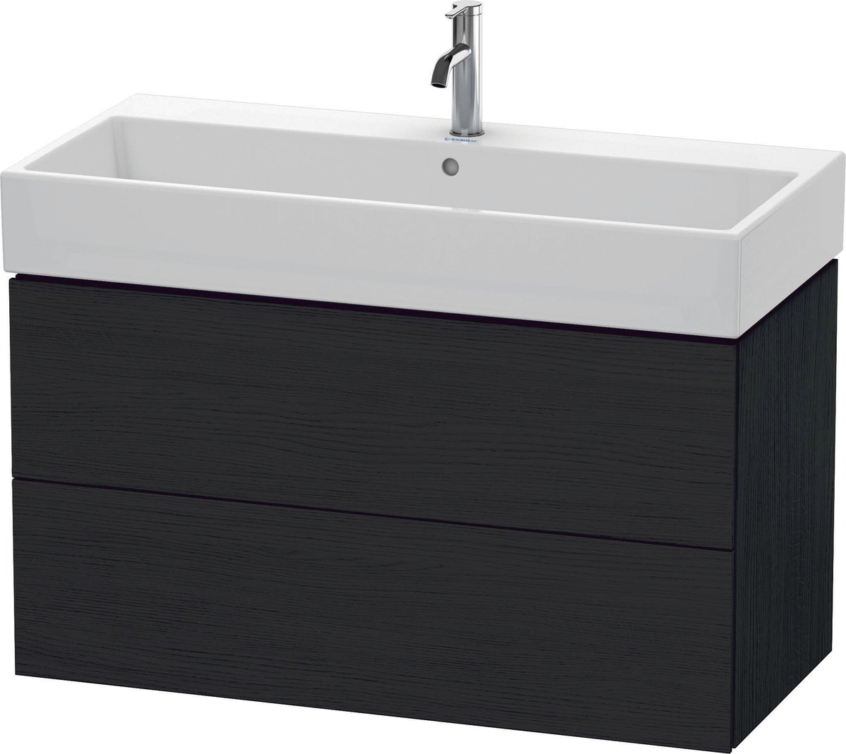 DURAVIT L-Cube Waschtischunterbau 984 mm, 2 Schubkästen, Weiß Matt, Wandmontage