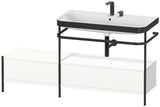 Duravit Waschtischset Happy D.2 Plus 1600x490 mm Ein Hahnloch Taupe Supermatt
