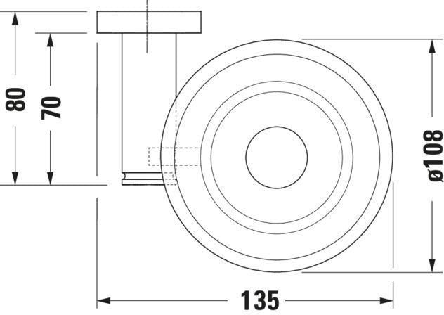 Duravit D-Code Seifenschale Pos Rechts Chrom – 120 x 137 x 53 mm, Eckmontage