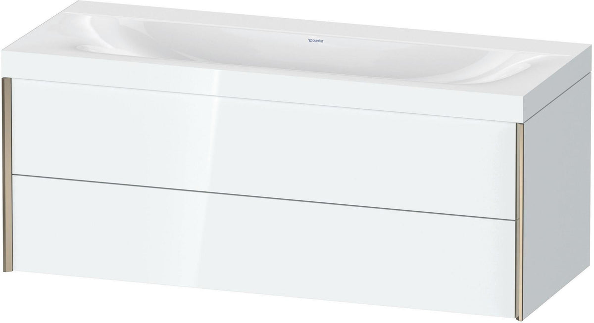 DURAVIT XViu c-bonded Waschtischunterbauset 1200 mm wandhängend mit 2 Schubkästen