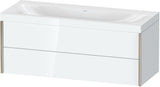 DURAVIT XViu c-bonded Waschtischunterbauset 1200 mm wandhängend mit 2 Schubkästen
