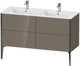 DURAVIT XViu Waschtischunterbau bodenstehend 1280 mm, 4 Auszüge, weiß matt – Tip-On