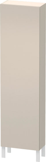 DURAVIT L-Cube Hochschrank 500 mm taupe matt mit Soft-Close und Glasböden