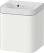 DURAVIT Happy D.2 Waschtischset 400 mm wandhängend mit Unterschrank, 1 Tür, weiß seidenmatt
