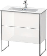 Duravit Waschtischunterbau XSQUARE 810x831x388 mm mit 2 Auszügen, s-matt, Eiche Ahorn