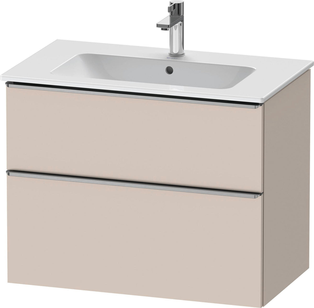 Duravit D-Neo Waschtischunterbau 810 mm betongrau matt mit Soft-Close-Auszug