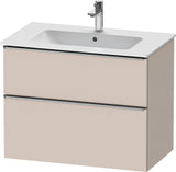 Duravit D-Neo Waschtischunterbau 810 mm betongrau matt mit Soft-Close-Auszug