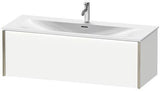 Duravit Waschtischunterbau XVIU 1210 mm weiß matt – wandhängend mit Tip-On-Technik