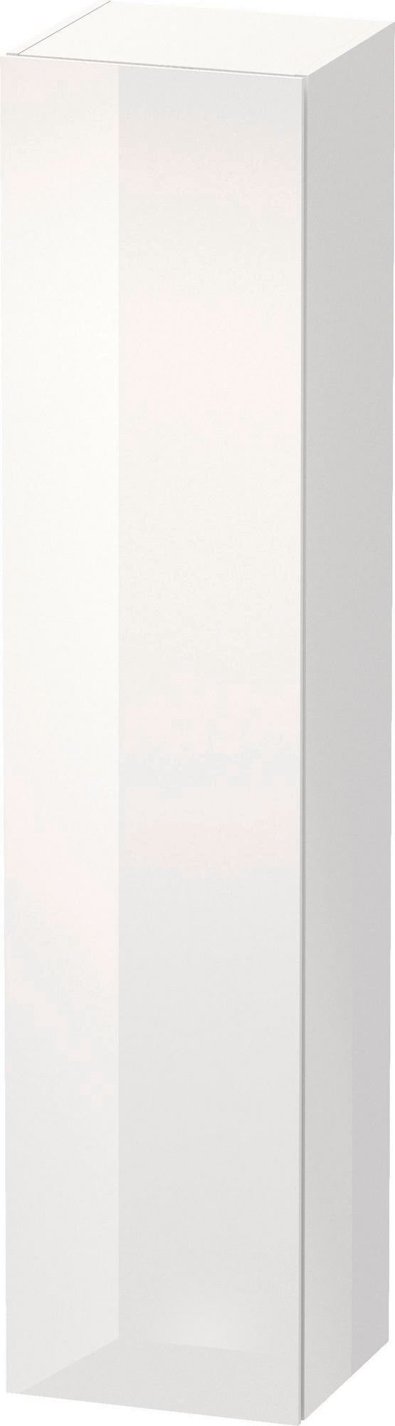 Duravit Hochschrank L-Cube 363x400x1760mm 1 Tür rechts, weiß hochglanz – Wandhängend mit Soft-Close