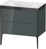 Duravit XViu c-bonded Waschtischset bodenstehend 800 mm mit 2 Auszügen, Push-Open und Soft-Close