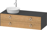 DURAVIT White Tulip Waschtischunterbau 1300 mm Taupe Seidenmatt mit LED-Beleuchtung