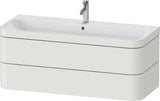 Duravit Waschtischset Happy D.2 Plus 2 Schubkästen 1175 mm eiche hell taupe supermatt
