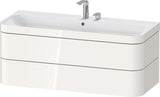 Duravit Waschtischset Happy D.2 Plus 2 Schubkästen 1175 mm eiche hell taupe supermatt