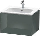DURAVIT L-Cube Waschtischunterbau 620 mm wandhängend, 1 Auszug, Amerikanisch Nussbaum