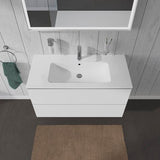 Duravit L-Cube Waschtischunterbau 1020 mm taupe matt – wandhängend, 2 Schubkästen, Tip-On