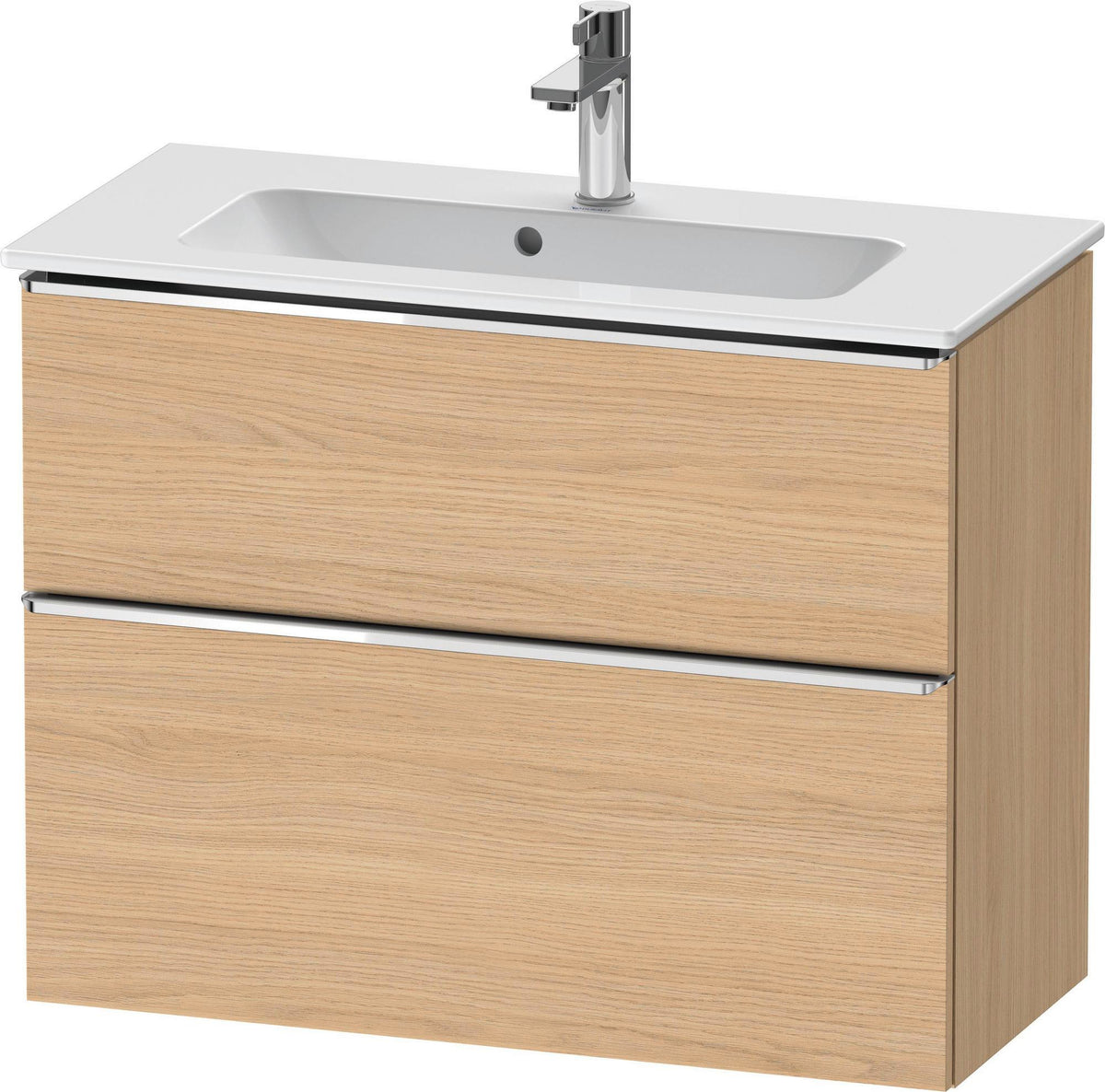 DURAVIT D-Neo Waschtischunterbau 810 mm Eiche Schwarz Bronze, wandhängend, 1 Auszug