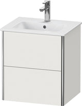 Duravit XSquare Waschtischunterbau wandhängend, 2 Schubkästen, Weiß Matt