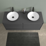 DURAVIT Sivida Aufsatzwaschtisch 400 mm rund DuroCast Plus ohne Überlauf