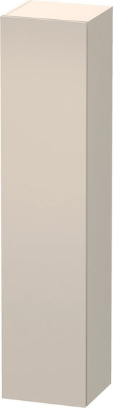 DURAVIT L-Cube Hochschrank 400 mm Taupe matt – 1 Tür, Soft-Close, 4 Glasböden