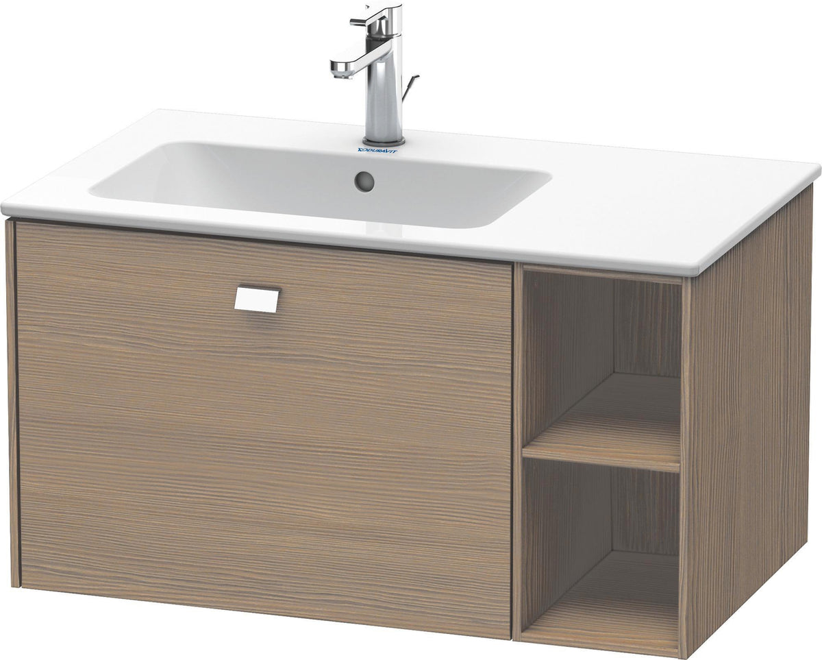 DURAVIT Brioso Waschtischunterbau 820 mm, 1 Auszug, Becken links, Betongrau Matt