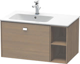 DURAVIT Brioso Waschtischunterbau 820 mm, 1 Auszug, Becken links, Betongrau Matt