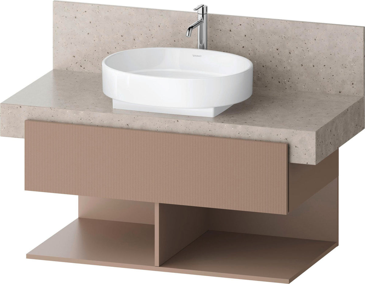 DURAVIT Balcoon Konsolenwaschtischunterbau 1000 mm mit 2 offenen Fächern und Push-Open
