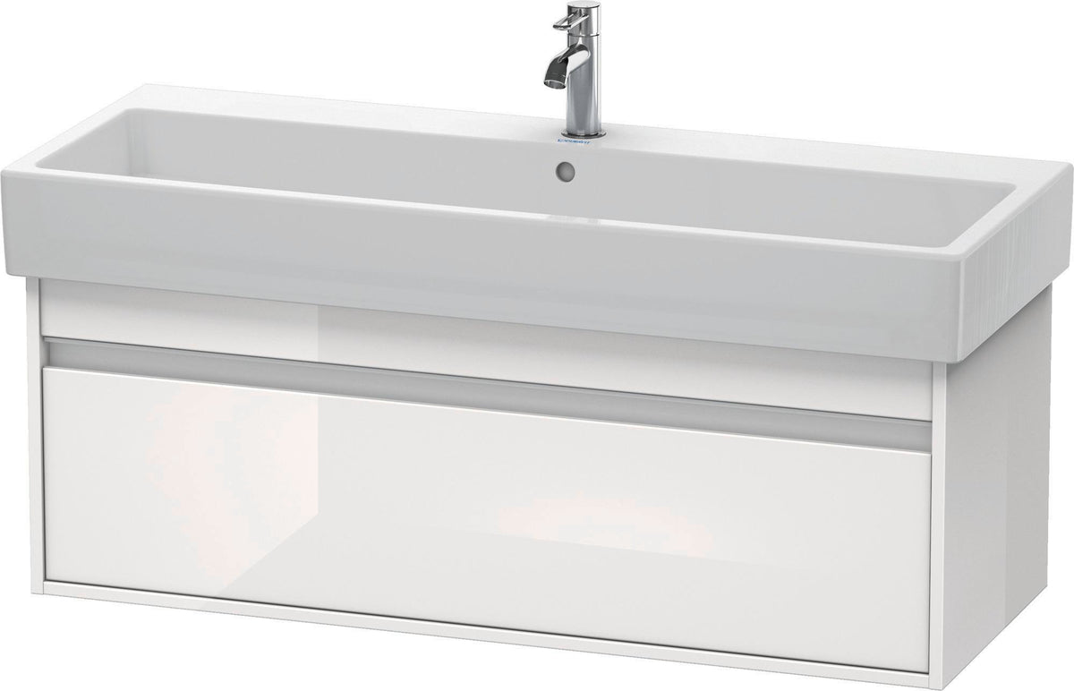 DURAVIT Ketho Waschtischunterbau 1150 mm weiß matt, 1 Auszug, wandhängend, Soft-Close