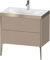 DURAVIT XViu c-bonded Waschtischset bodenstehend 800 mm mit 2 Auszügen und Push-Open