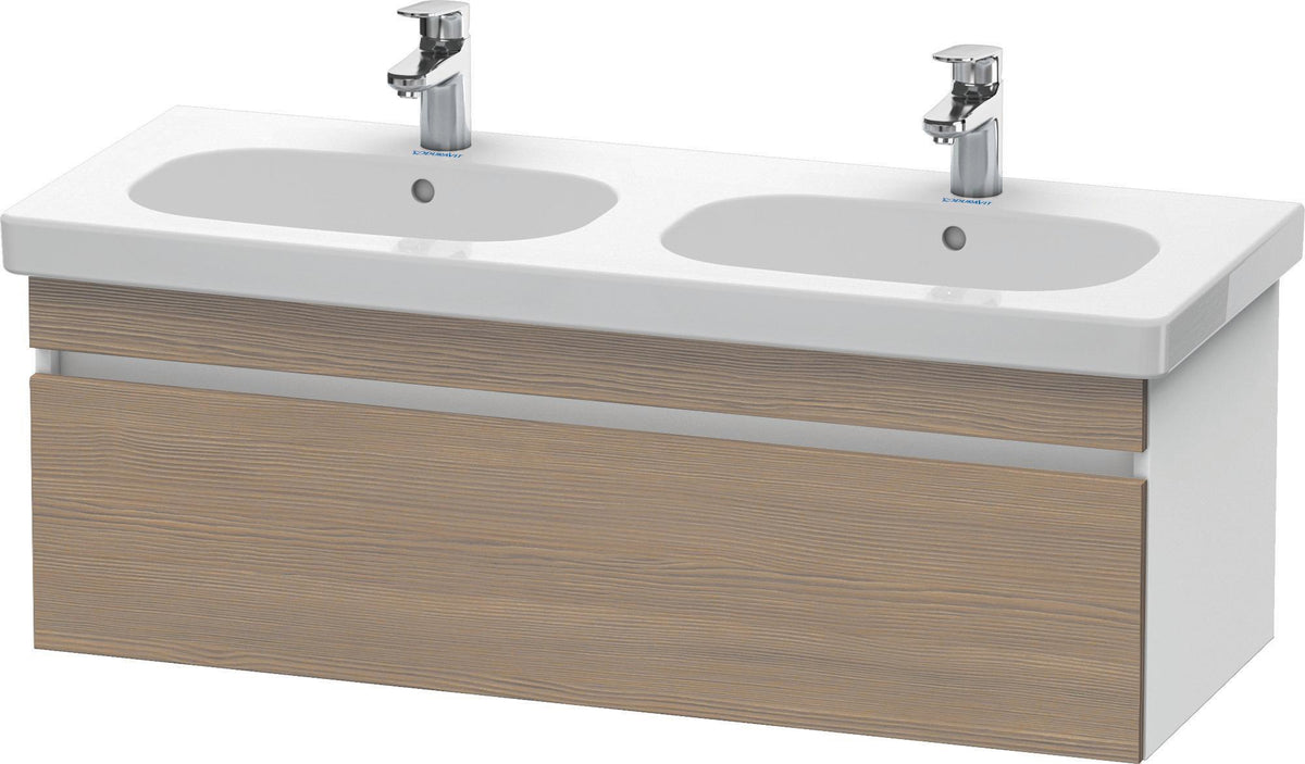 DURAVIT DuraStyle Waschtischunterbau wandhängend 1150 mm Eiche Terra/Weiß Matt mit 1 Auszug