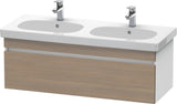 DURAVIT DuraStyle Waschtischunterbau wandhängend 1150 mm Eiche Terra/Weiß Matt mit 1 Auszug