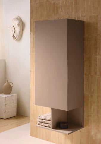 DURAVIT Balcoon Halbhochschrank 1320 mm, 1 Tür, 2 offene Fächer, Elfenbein Struktur, wandhängend