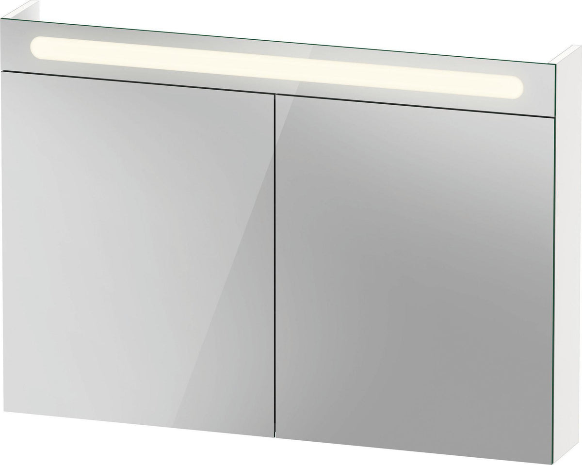 Duravit No.1 Spiegelschrank 1000 mm, 2 Türen, LED, Weiß Matt