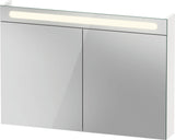 Duravit No.1 Spiegelschrank 1000 mm, 2 Türen, LED, Weiß Matt