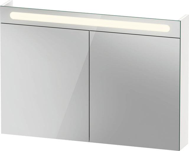 Duravit No.1 Spiegelschrank 1000 mm, 2 Türen, LED, Weiß Matt