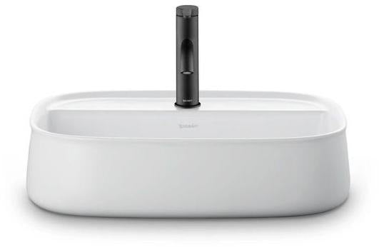 DURAVIT Zencha Aufsatzbecken 550 mm Weiß – mit Hahnlochbank, ohne Überlauf