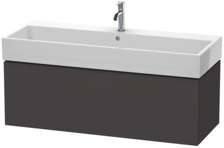 Duravit L-Cube Waschtischunterbau 1184 mm taupe supermatt mit Tip-On-Technik für Vero Air