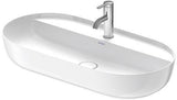 DURAVIT Aufsatzbecken Luv 800 mm aus DuraCeram, weiß, ohne Überlauf, mit Hahnlochbank