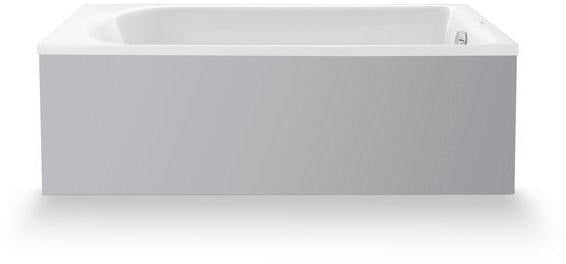 DURAVIT D-Neo Badewanne 1500x750 mm Einbauversion Weiß mit Überlauf und 1 Rückenschräge