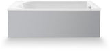 DURAVIT D-Neo Badewanne 1500x750 mm Einbauversion Weiß mit Überlauf und 1 Rückenschräge