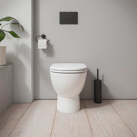 DURAVIT D-Code WC-Sitz mit Absenkautomatik, abnehmbar, Weiß – 433x374x41 mm