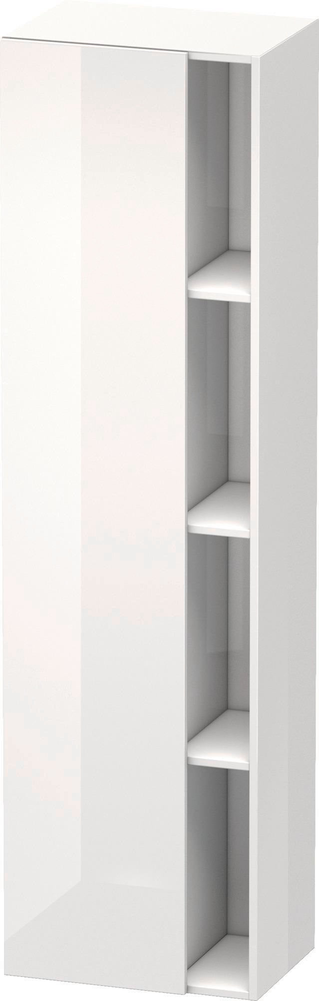 DURAVIT DuraStyle Hochschrank 360x500x1800mm, 1 Tür links, weiß matt – Wandhängend mit Soft-Close