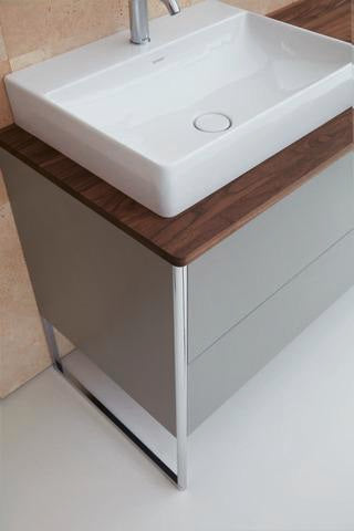 Duravit XSquare Massivholzkonsole 1400 mm amerikanischer Nussbaum mit 1 Ausschnitt