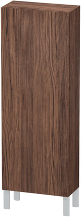 Duravit L-Cube Halbhochschrank 500 mm, 1 Tür links, betongrau matt, wandhängend, Soft-Close